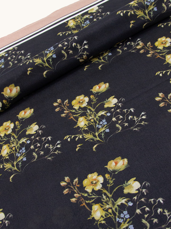 Apaszka jedwabna Wieczorna Mimoza 68x68cm PREMIUM